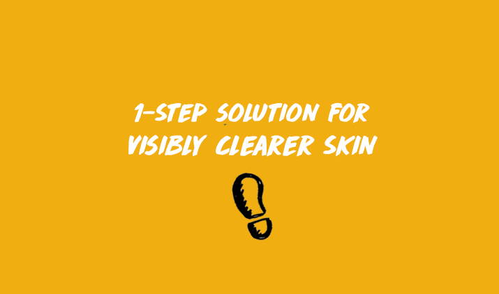1 step solution for visibly clearer skin
