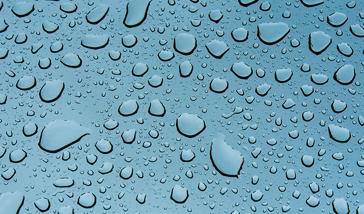 water drops on glass