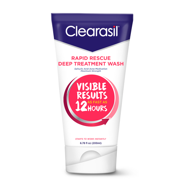 Orkan Midlertidig klient Clearasil Rapid Rescue Deep Treatment Wash, Normal to Oily Skin, 6.78 fl oz