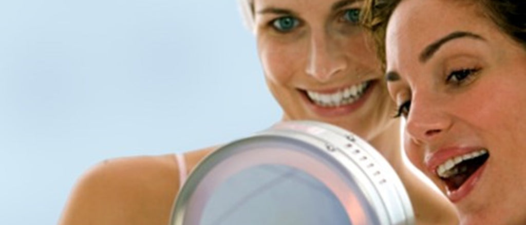 women looking in the mirror