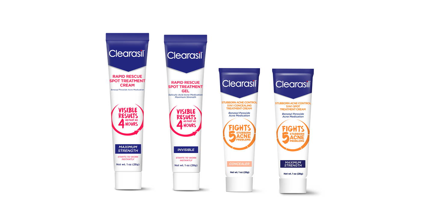 fast acting clearasil products