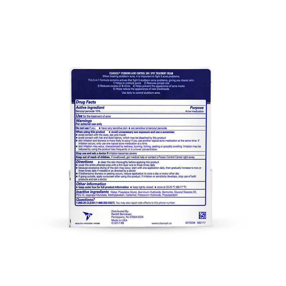 Clearasil Benzoyl Peroxide Acne Spot Cream