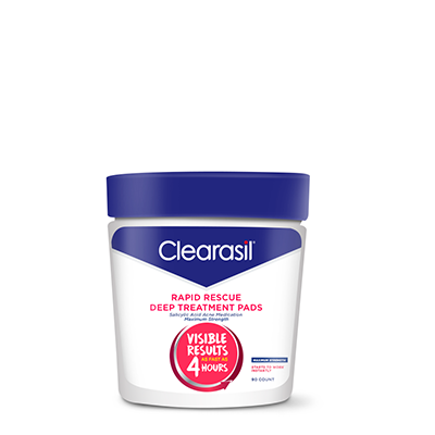 Image of Clearasil Salicylic Acid Rapid Rescue Deep Treatment Acne Pads, 90 count