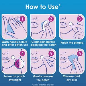 Clearasil Day and Night Spot Patches, Advanced Healing Hydrocolloid Acne Pimple Treatment, Blemish Spot Stickers for Face, 30 Count