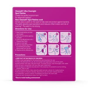 Clearasil Day and Night Spot Patches, Advanced Healing Hydrocolloid Acne Pimple Treatment, Blemish Spot Stickers for Face, 30 Count